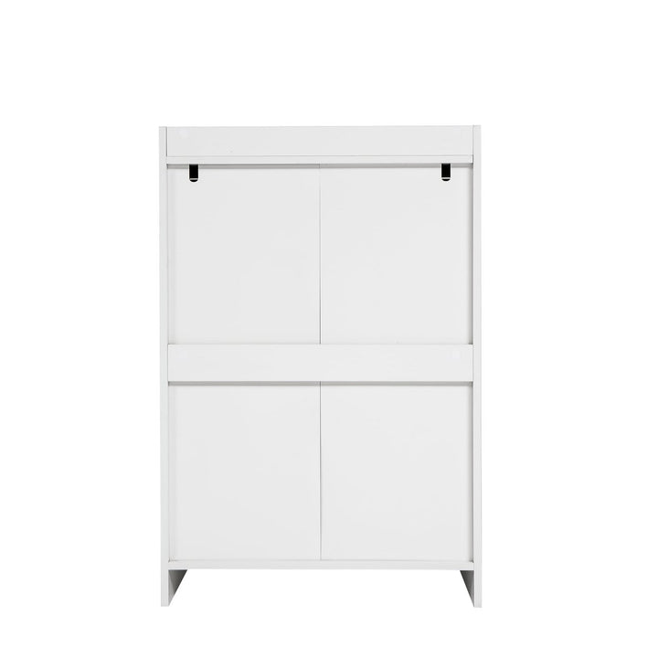 Hommoo 4-Drawer Elegant Freestanding Dresser in White Image 4