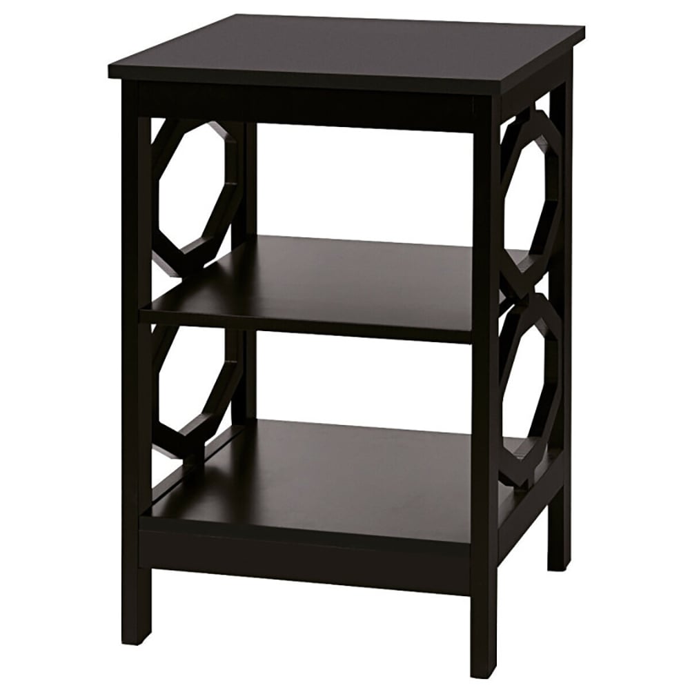 Hommoo Nightstand,Coffee Side Table,3-tier Nightstand Sofa Side End Accent Table-Coffee Image 3