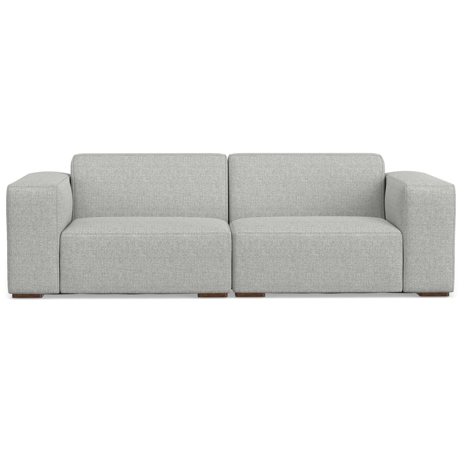 Rex 2 Seater Performance Fabric Sofa Modular Loveseat Soft and Stylish Design Image 1