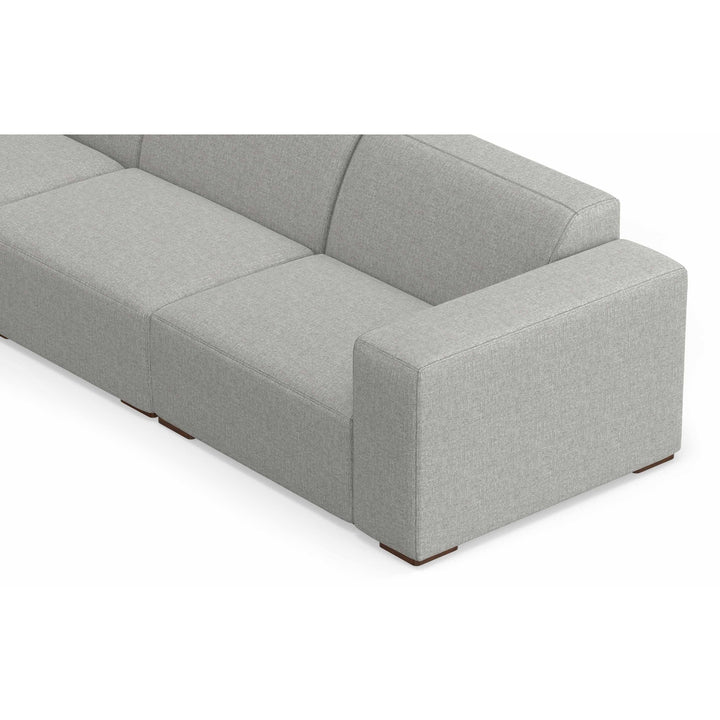 Rex U-Shaped Sectional Sofa Performance Fabric Seating for 8 Modern Design Image 9