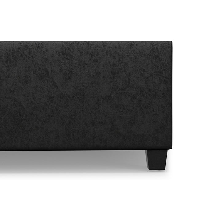 Sienna Storage Ottoman in Distressed Vegan Leather Image 10