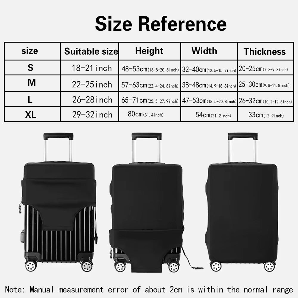 Travel Suitcase Protective Covers Thick Elastic Luggage Cover Protector for 18"-28"Baggage nted Image 2