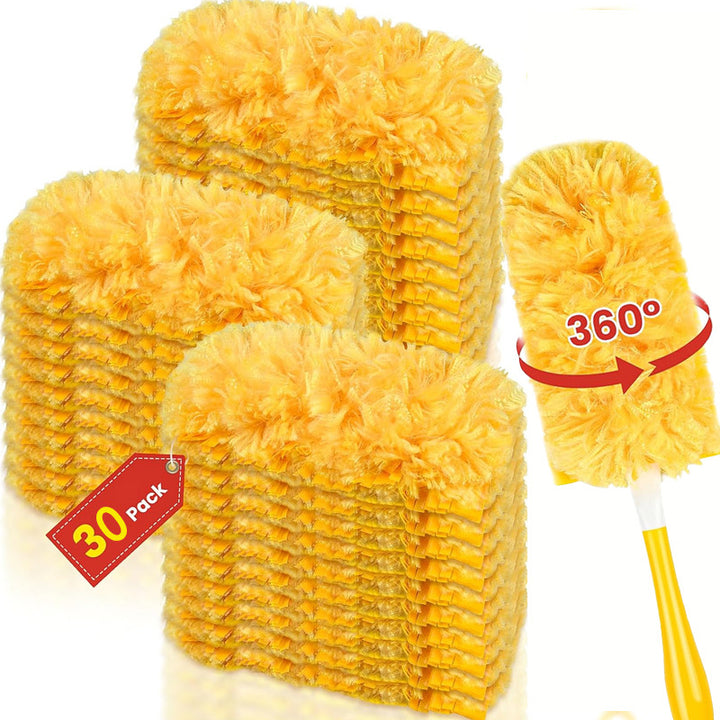 Double sided 360  electrostatic precipitator for cleaning dust spider web cleaning disposable feather duster roof and Image 9