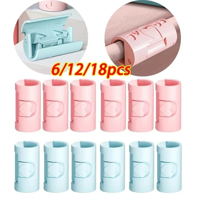 Non-Slip BedSheet Clips - Plastic Quilt Blanket Fasteners Image 1