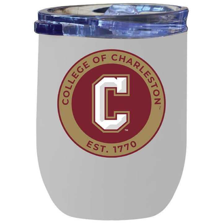 College of Charleston 12 oz Insulated Wine Stainless Steel Tumbler Officially Licensed Collegiate Product Image 3