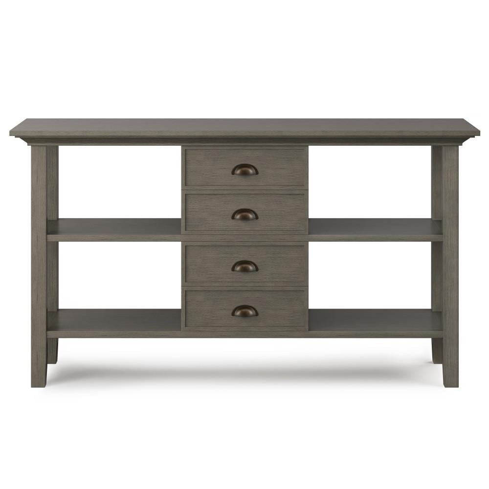 Redmond Console Table Rustic Solid Wood 54 Inch Entryway Accent Table Storage Image 5