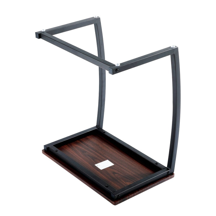 Hommoo Lightweight Side Table, 11.2lbs, C-Shape Design, Iron Frame, 22x13.8x24.4in Image 5