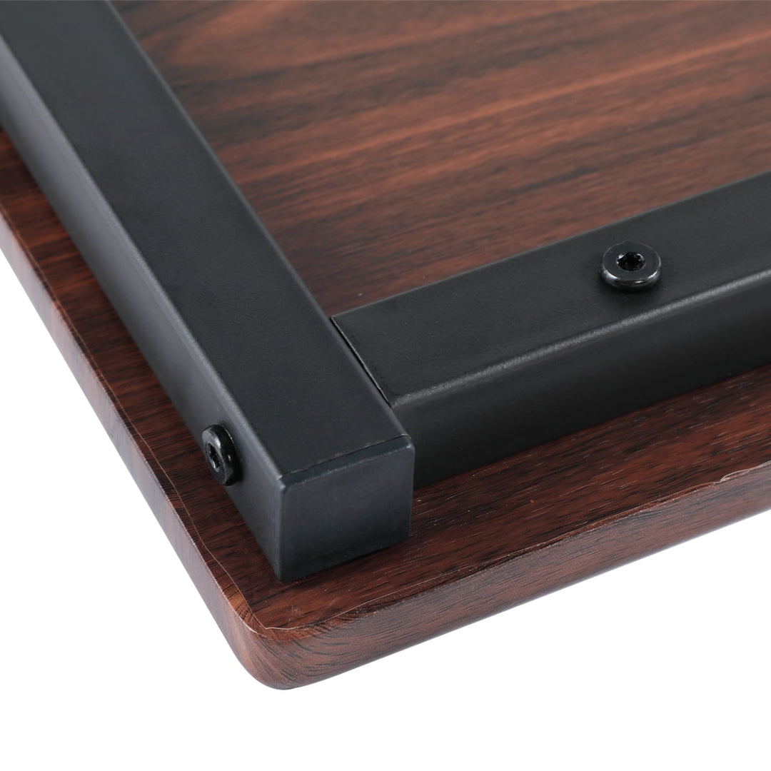 Hommoo C Table End Table, Couch Table for TV Tray Laptop Snack Coffee Bedside Table - Brown Image 3