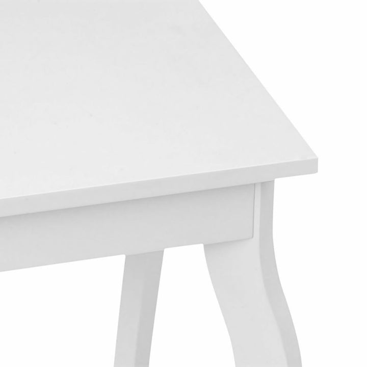 Hommoo Nightstand,Coffee Side Table,Accent Sofa End Side Table-White Image 2