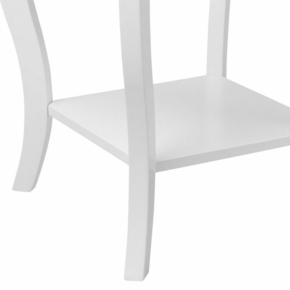 Hommoo Nightstand,Coffee Side Table,Accent Sofa End Side Table-White Image 3