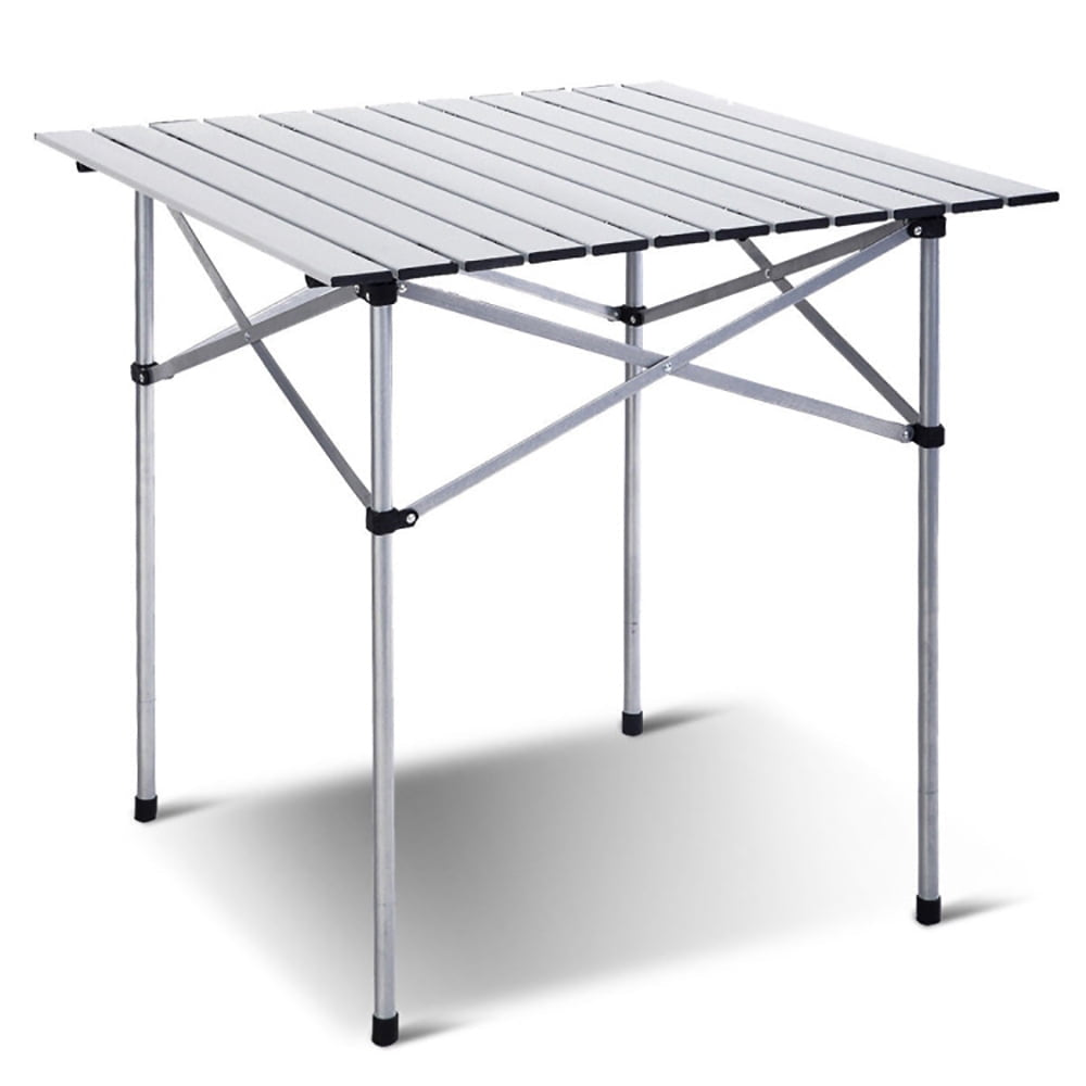 Hommoo Roll Up Portable folding Camping Aluminum Picnic Table, Folding Picnic Table for Patio Pool Park Outdoor Image 7