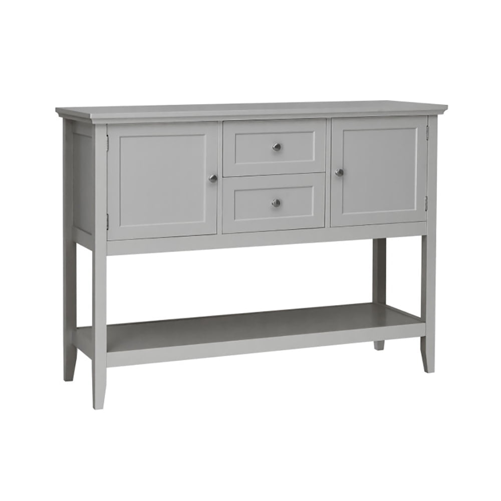 Hommoo Wooden Sideboard Buffet Console Table with Drawers and Storage, Narrow Console Table, Gray Image 1