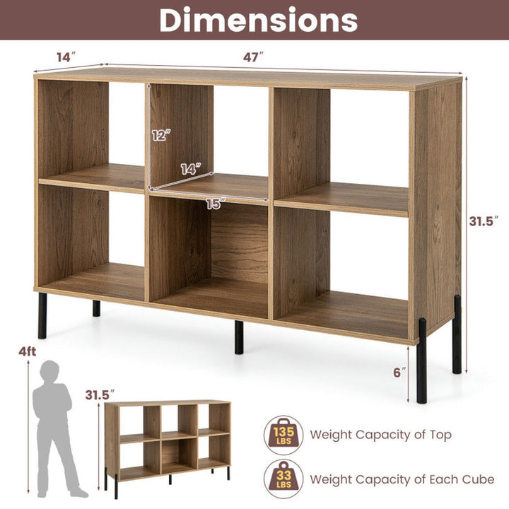 Hommoo Bookshelf,Shelf, Open Bookcase Book Shelf,Storage Shelf Unit Plant Stand,Open-Back Bookshelf with Drawer for Image 5