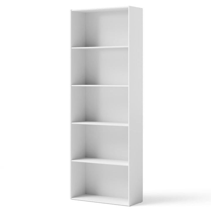 Hommoo 5 Shelf Reversible Storage Organizer, Freestanding Open Shelf Bookcase, White Image 2