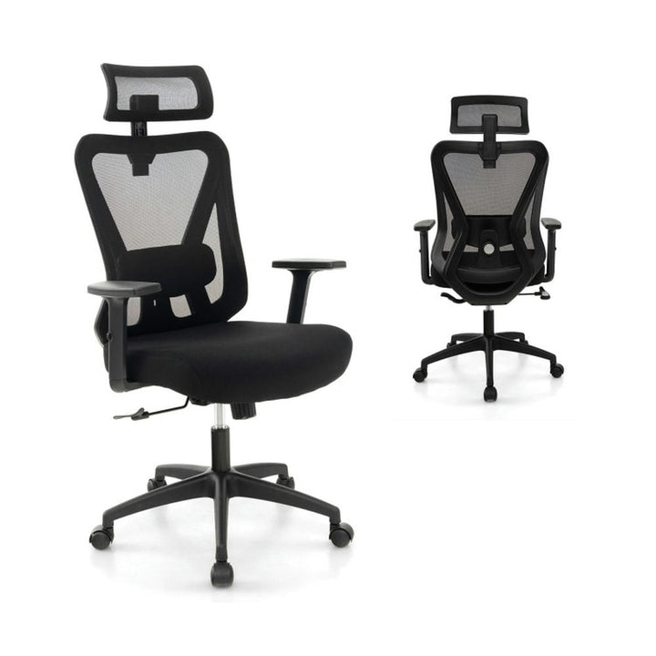 Hommoo Gaming Chair,Ergonomic Computer Chair,Mesh Ergonomic Office Chair Adjustable Swivel Task Chair with Rocking Image 1