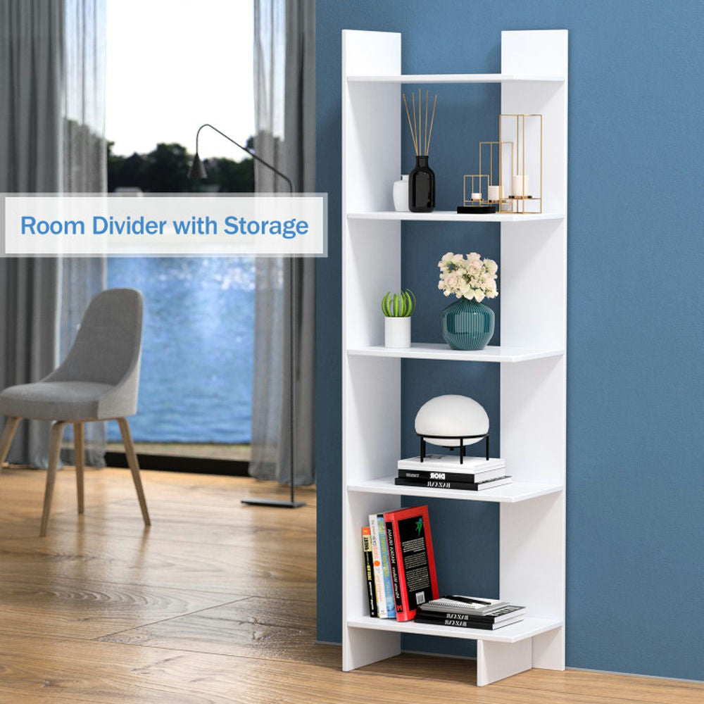 Hommoo Bookshelf,Shelf, Open Bookcase Book Shelf,Storage Shelf Unit Plant Stand,5-tier Freestanding Decorative Storage Image 2