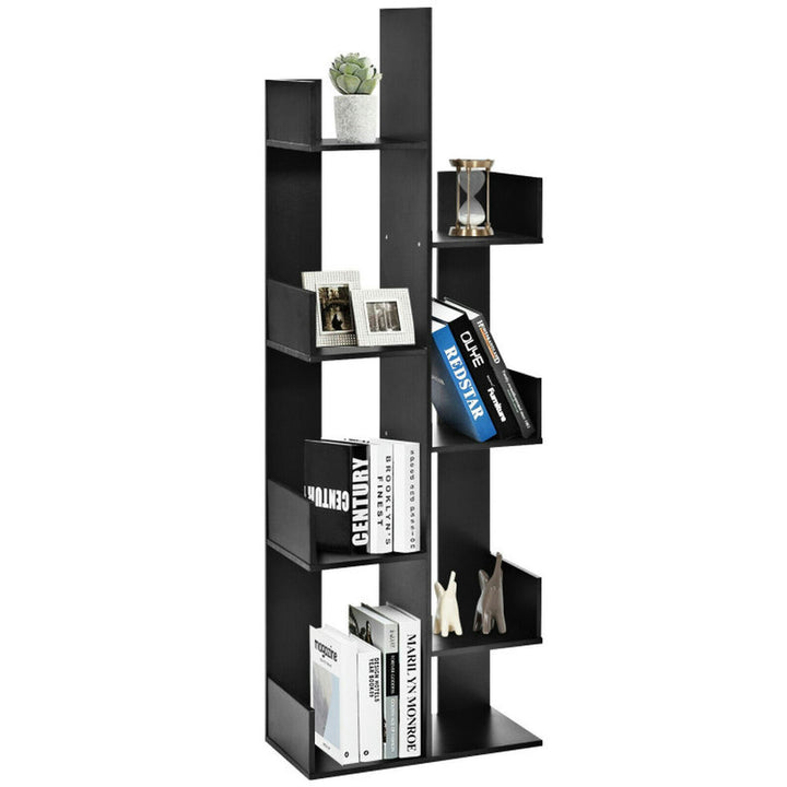 Hommoo Bookshelf,Shelf, Open Bookcase Book Shelf, 8-Tier Bookshelf Bookcase with 8 Open Compartments Space-Saving Image 2