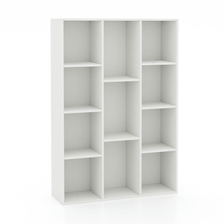 Hommoo Bookshelf, Display Bookshelf, Bookcase,11-Cube Multifunctional Book Storage Organizer Display Cabinet with Image 1