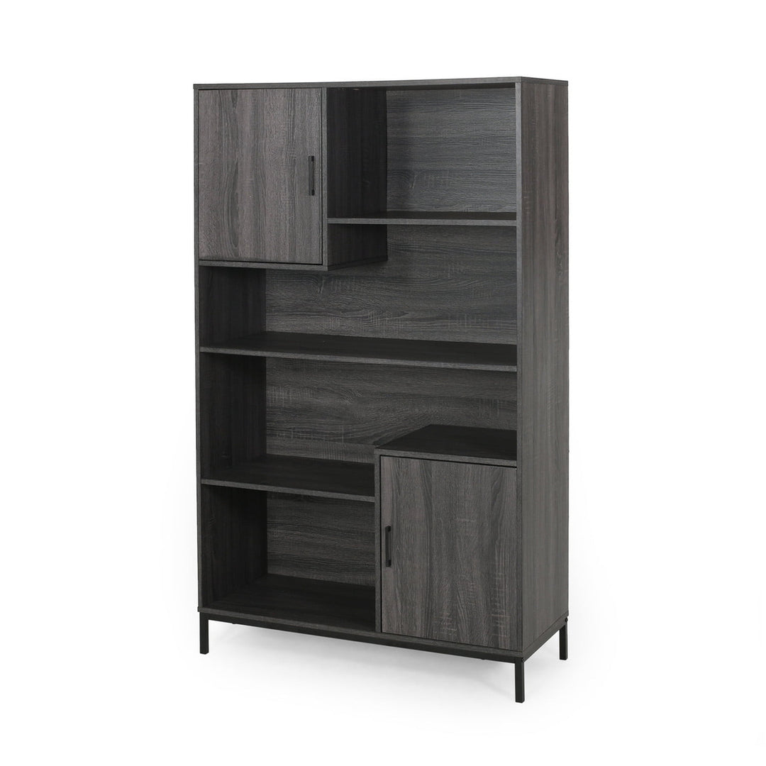 Hommoo Bookcase, Storage Display Open Bookshelf, Bookcases Storage Cabinet Corner Bookshelf Modern Cube Unit Bookcase, Image 3