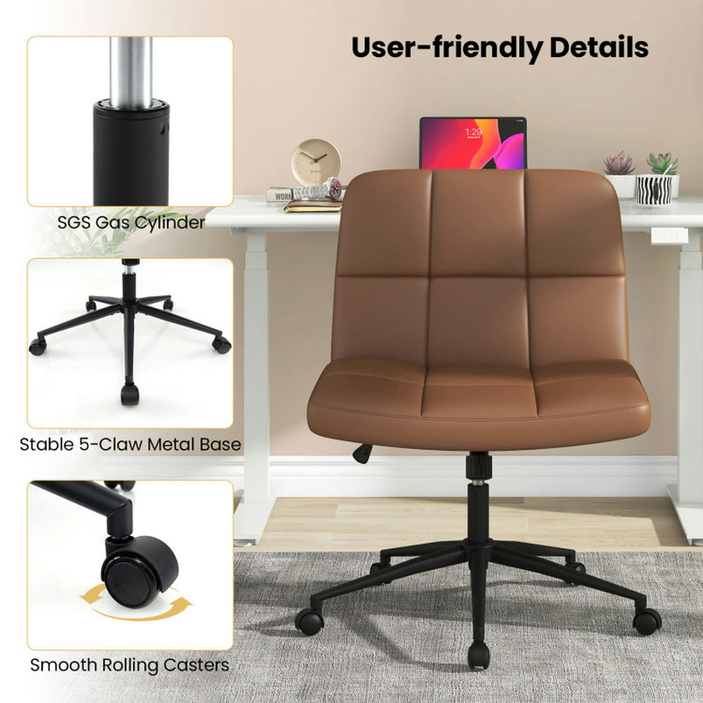 Hommoo Gaming Chair,Ergonomic Computer Chair,Height-adjustable Armless Desk Chair with Wheels for Home Office Make Image 2