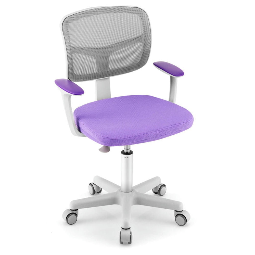 Hommoo Adjustable Desk Chair with Auto Brake Casters for Kids-Purple, Kids Chairs for Kids Image 1