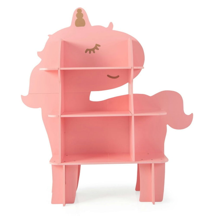 Hommoo Kids Bookcase Toy Storage Organizer with Open Storage Shelves-Unicorn, Kids Toy Storage for Kids, Boys, Girls, Image 1