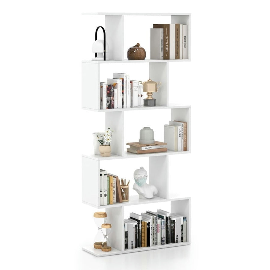 Hommoo Bookshelf,Shelf, Open Bookcase Book Shelf, 5-Tier Bookshelf with Anti-Toppling Device for Living Room Home Image 1