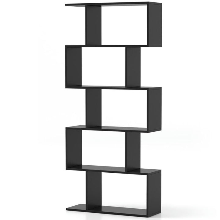 Hommoo Bookshelf,Shelf, Storage Shelf Unit Plant Stand, 5-Tier Bookshelf with Anti-Toppling Device for Living Room Home Image 1