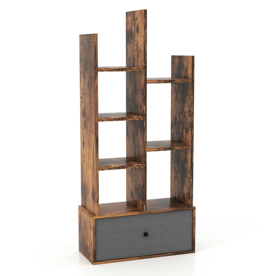 Hommoo Bookshelf,Shelf, Open Bookcase Book Shelf,Storage Shelf Unit Plant Stand,7-Tier Open-Back Bookshelf with Image 1