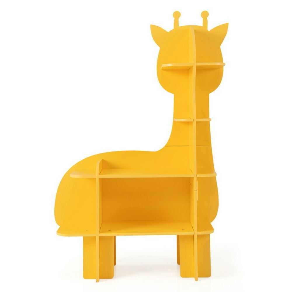 Hommoo Kids Bookcase Toy Storage Organizer with Open Storage Shelves-Giraffe, Kids Toy Storage for Kids, Boys, Girls, Image 1