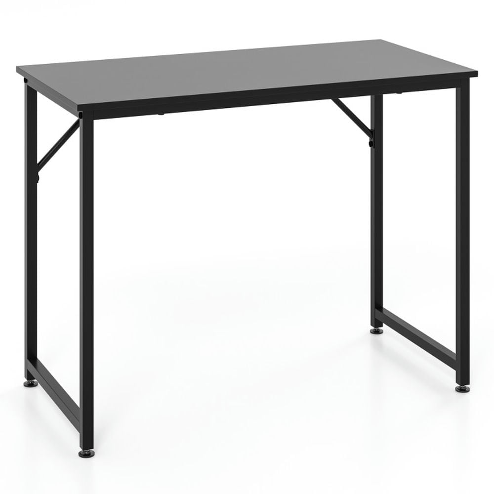 Hommoo L Shaped Computer Desk and Writing Workstation for Home and Office-Black, Gaming Computer Desks for Image 2