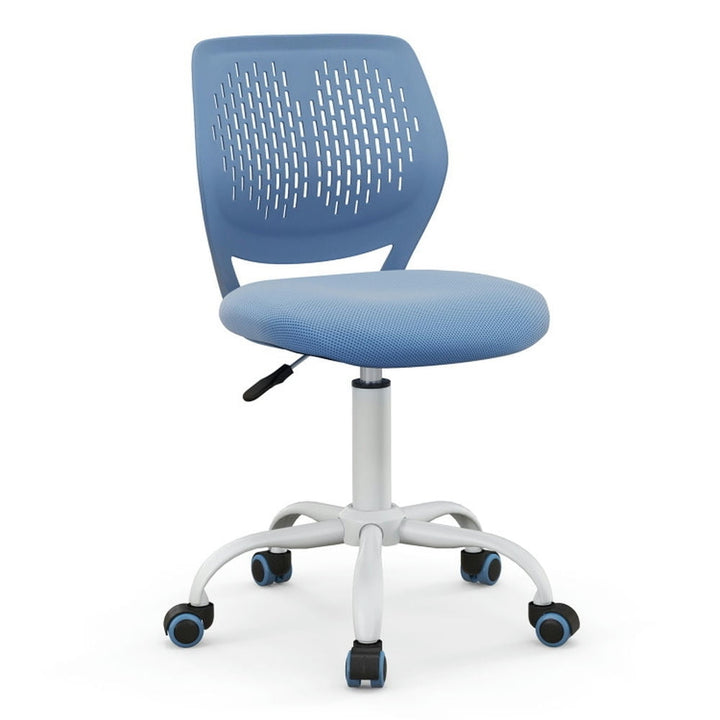 Hommoo Ergonomic Children Study Chair with Adjustable Height-Blue, Home Office Computer Desk Chair, Small Office Chair Image 1