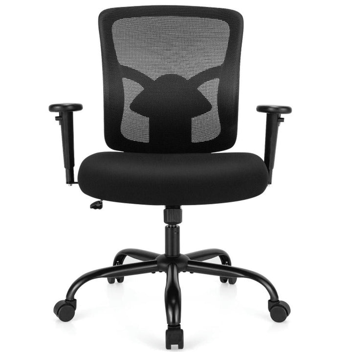 Hommoo 400LBS Mesh Big and Tall Office Chair Swivel Task Chair, Home Office Computer Desk Chair, Small Office Chair for Image 1