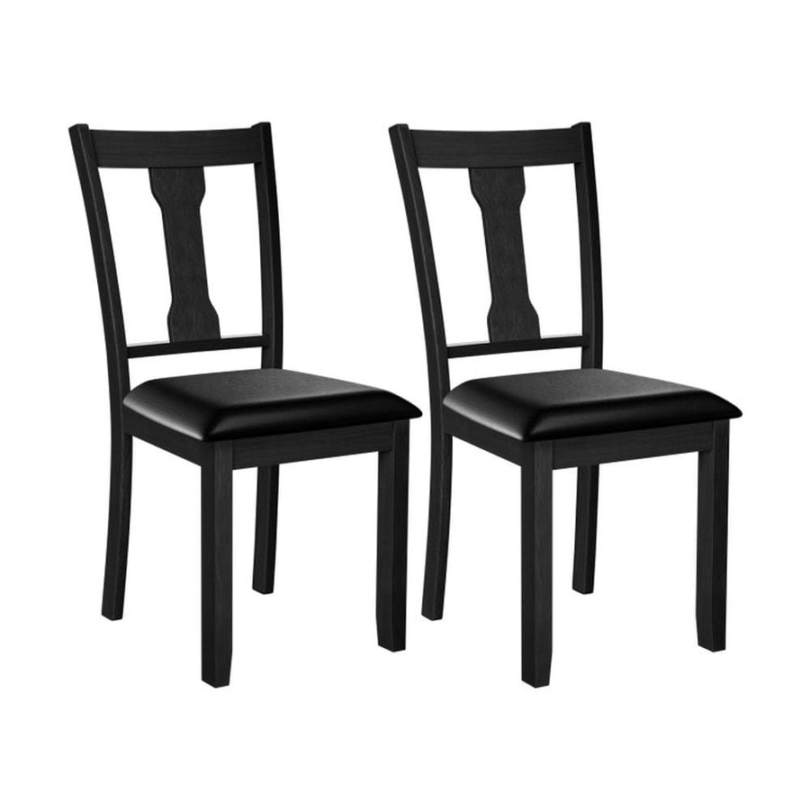 Hommoo Dining Chairs, Kitchen Chairs Trattoria Chairs,Set of 2 Dining Room Chair with Rubber Wood Frame and Upholstered Image 1