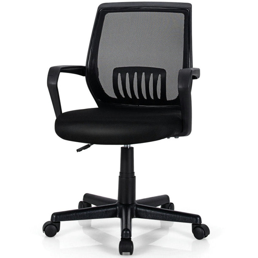 Hommoo Mid-Back Mesh Height Adjustable Executive Chair with Lumbar Support, Home Office Computer Desk Chair Image 1