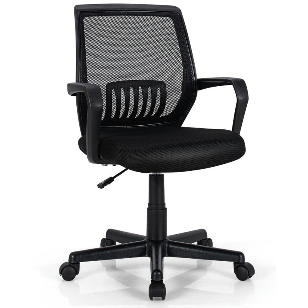 Hommoo Mid-Back Mesh Height Adjustable Executive Chair with Lumbar Support, Home Office Computer Desk Chair Image 3