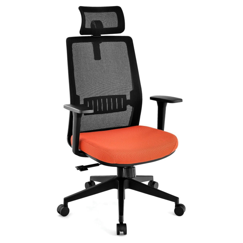 Hommoo Ergonomic Office Chair with Lumbar Support and Adjustable Headrest-Black, Home Office Computer Desk Chair Image 1