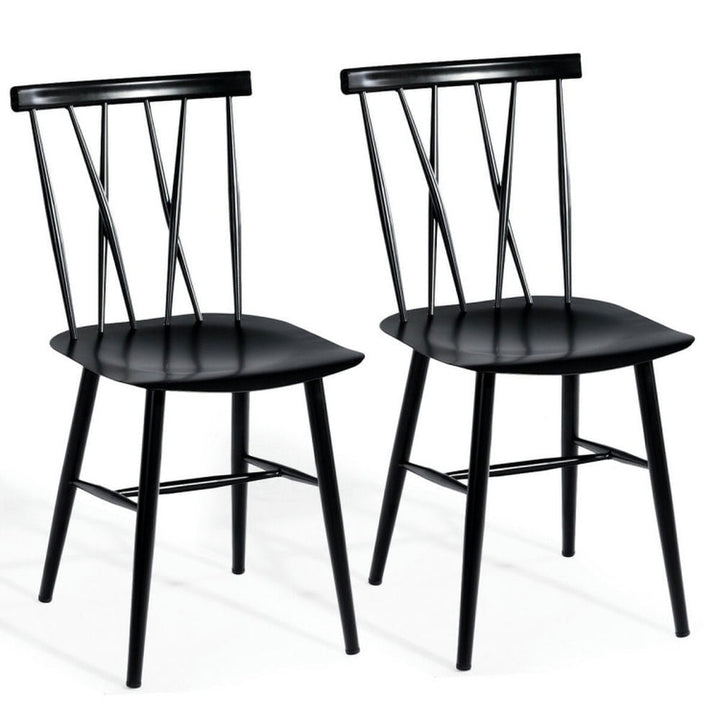 Hommoo Dining Chairs, Kitchen Chairs Trattoria Chairs,Set of 2 Modern Dining Chairs with Backrest Image 1