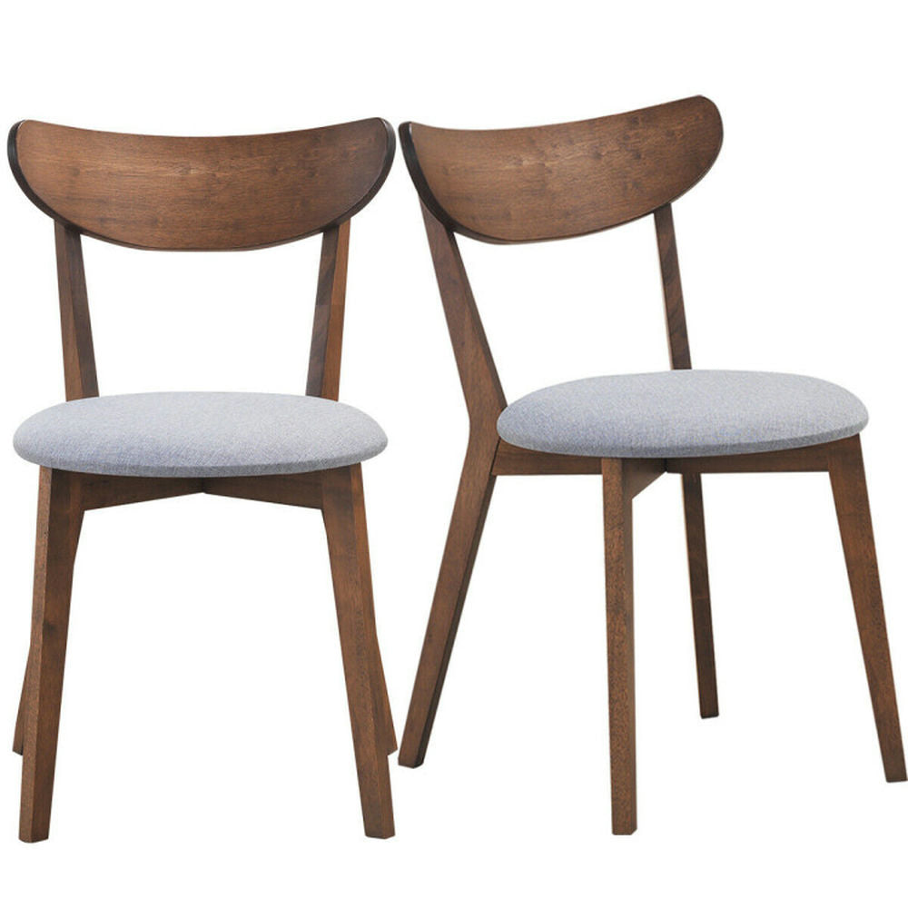 Hommoo Dining Chairs, Kitchen Chairs Trattoria Chairs,Set of 2 Dining Chairs Upholstered Curved Back Side Image 2