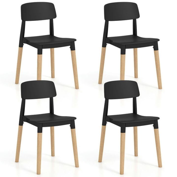 Hommoo Dining Chairs, Kitchen Chairs Trattoria Chairs,Modern Dining Side Chairs Set of 4 with Ergonomic Backrest for Image 1