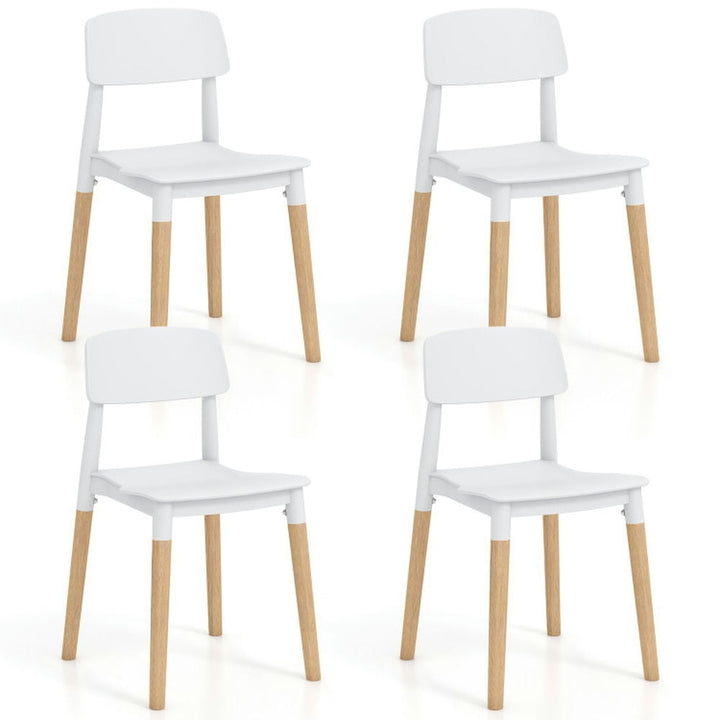 Hommoo Dining Chairs, Kitchen Chairs Trattoria Chairs,Modern Dining Side Chairs Set of 4 with Ergonomic Backrest for Image 1