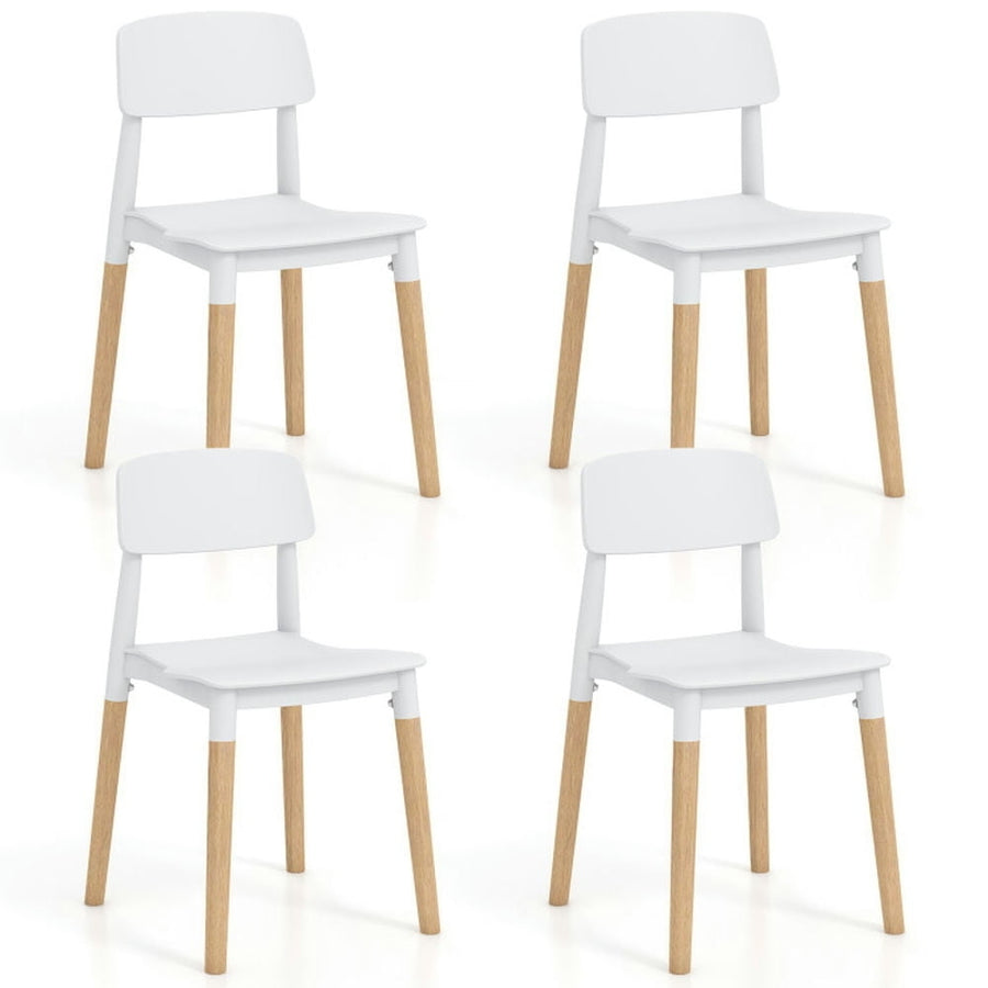 Hommoo Dining Chairs, Kitchen Chairs Trattoria Chairs,Modern Dining Side Chairs Set of 4 with Ergonomic Backrest for Image 1