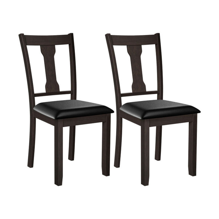 Hommoo Dining Chairs, Kitchen Chairs Trattoria Chairs,Set of 2 Dining Room Chair with Rubber Wood Frame and Upholstered Image 1