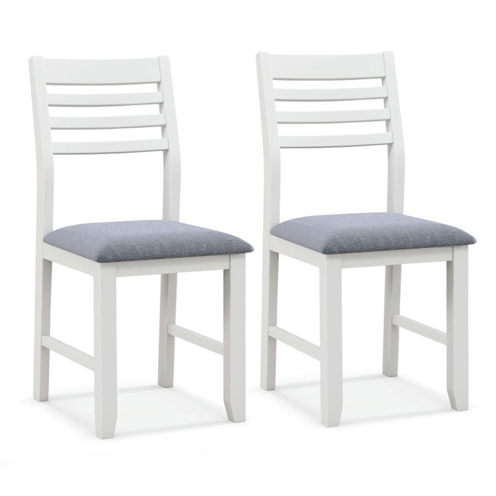 Hommoo Dining Chairs, Kitchen Chairs Trattoria Chairs,Wooden Dining Chair Set of 2 with Rubber Wood Frame and Padded Image 1