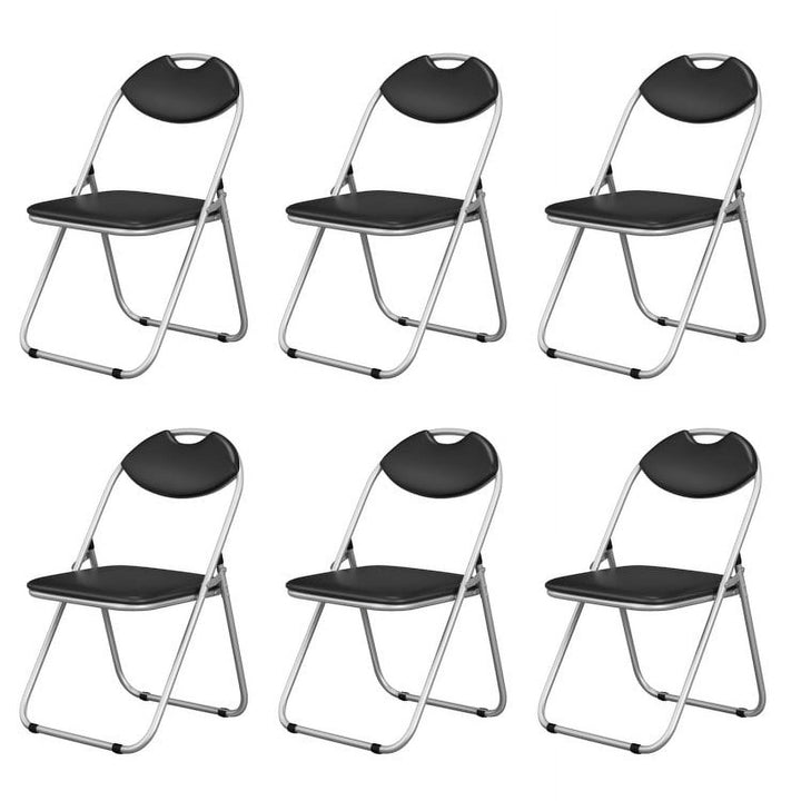 Hommoo Dining Chairs, Kitchen Chairs Trattoria Chairs,6 Pieces U-Shape Folding Chairs with Hollow Handle Image 1