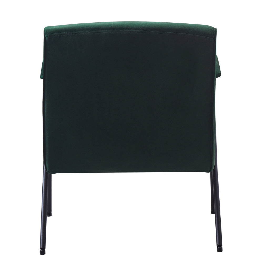 Hommoo Modern Fabric Accent Chair, Living Room Chair Armchair for Bedroom Office Waiting Room Green Image 2