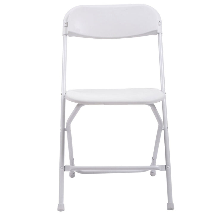 Hommoo Premium Plastic and Steel Chair, Outdoor/Indoor, 330-400lb, Stackable, 5-Pack Image 4