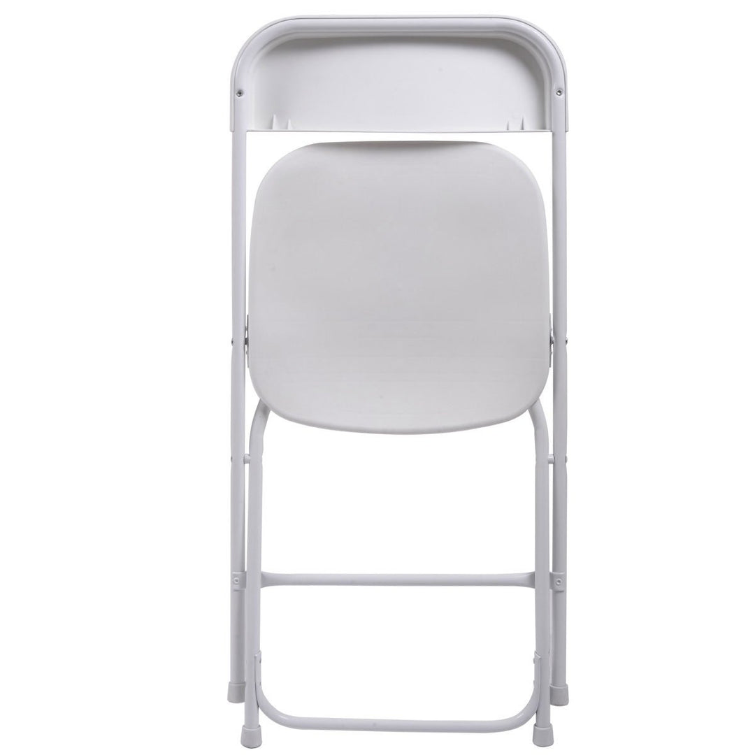 Hommoo Premium Plastic and Steel Chair, Outdoor/Indoor, 330-400lb, Stackable, 5-Pack Image 5