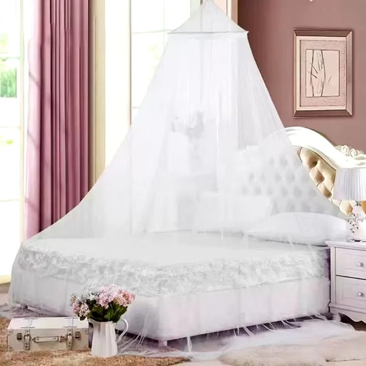 1pc Summer Hung Dome Mosquito Net For Double Bed Summer Polyester Mesh Fabric Image 1