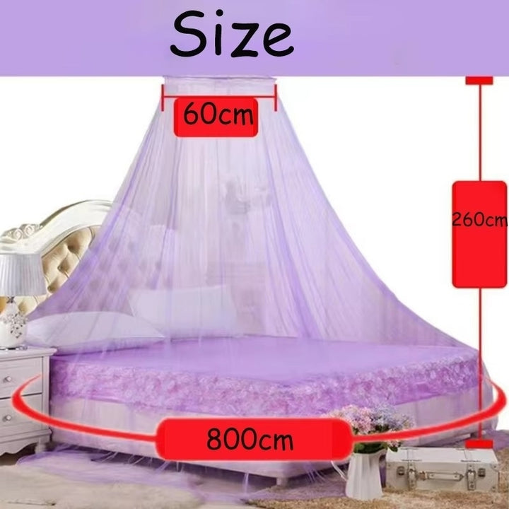 1pc Summer Hung Dome Mosquito Net For Double Bed Summer Polyester Mesh Fabric Image 5